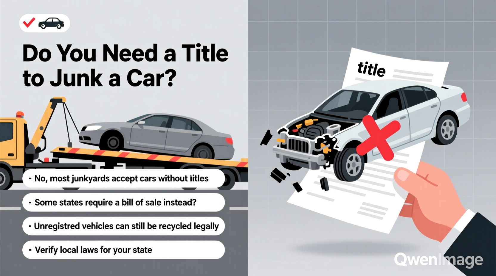do u need a title to junk a car