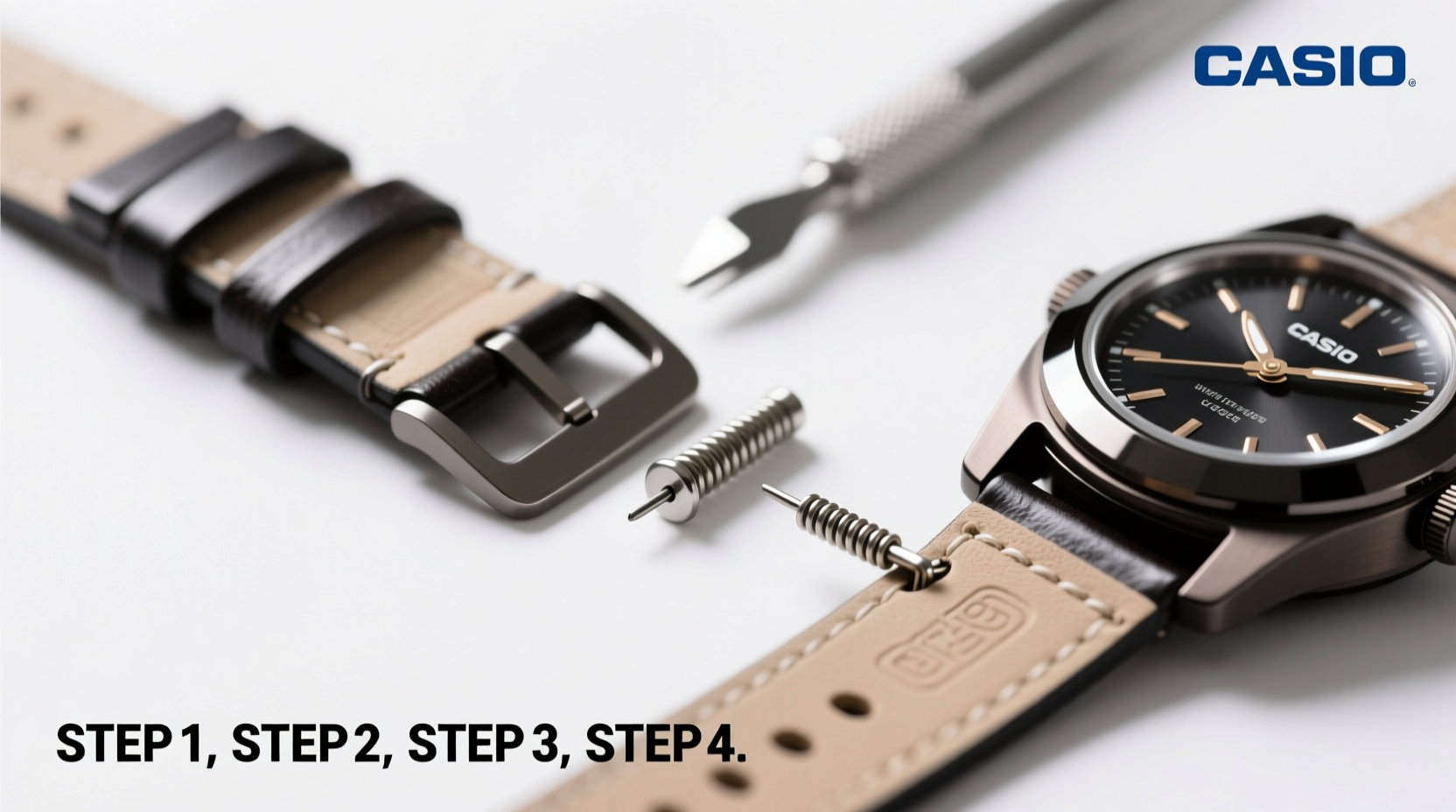 a step by step guide to adjusting and replacing your casio watch strap with ease