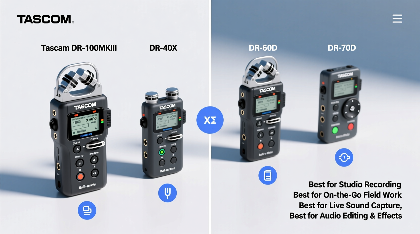 tascam recorder plug in