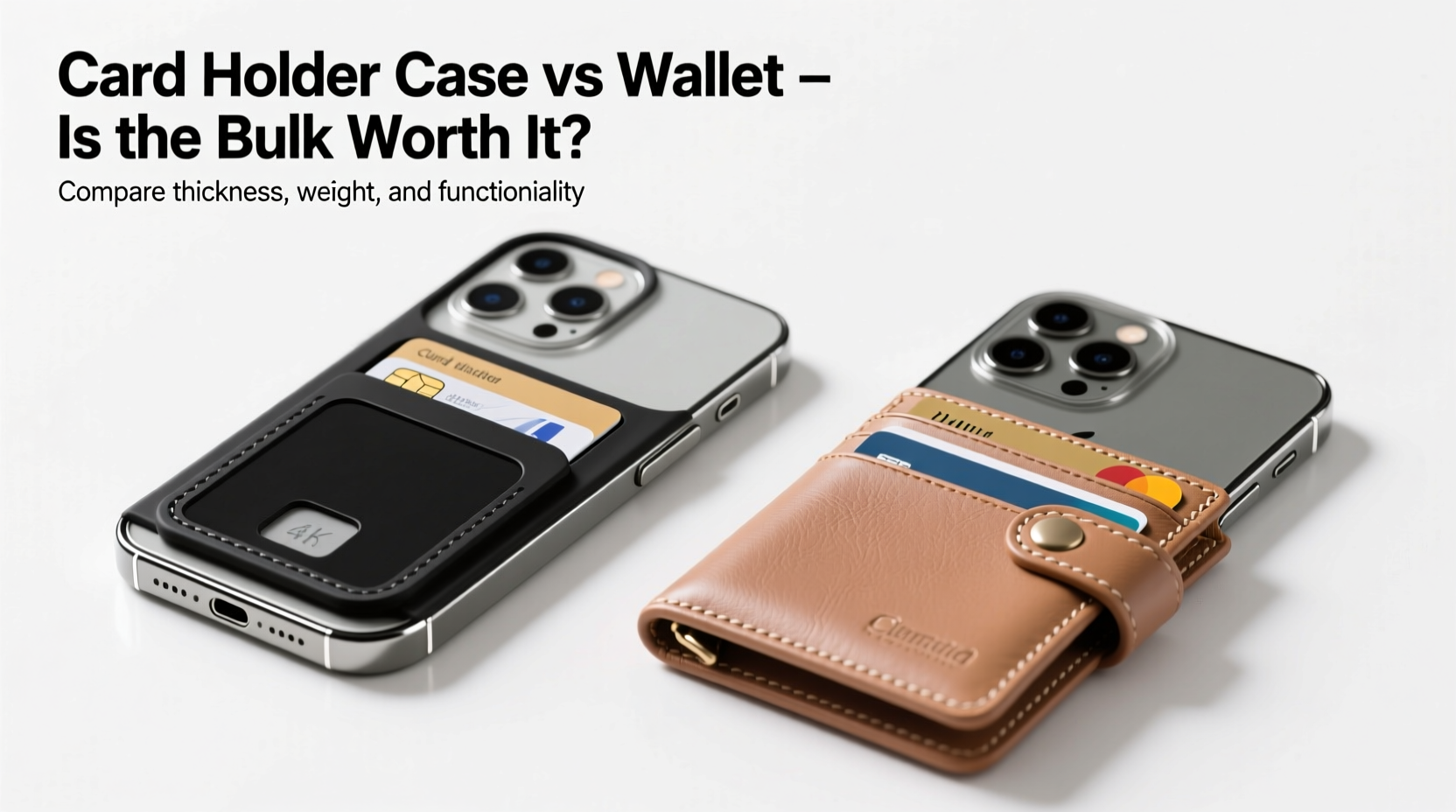 iphone card holder case vs wallet is the extra bulk of a wallet case really worth it