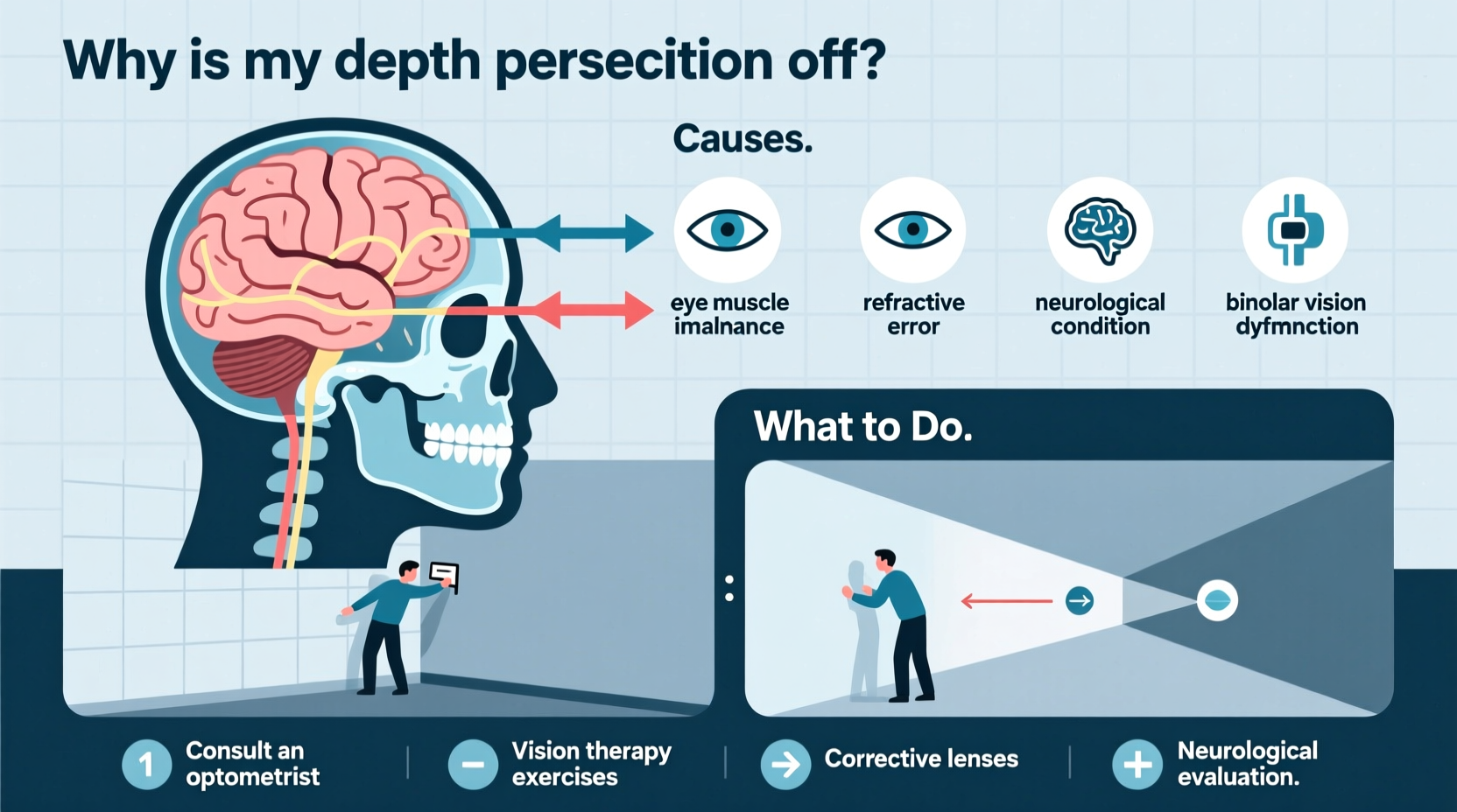 why is my depth perception off causes what to do
