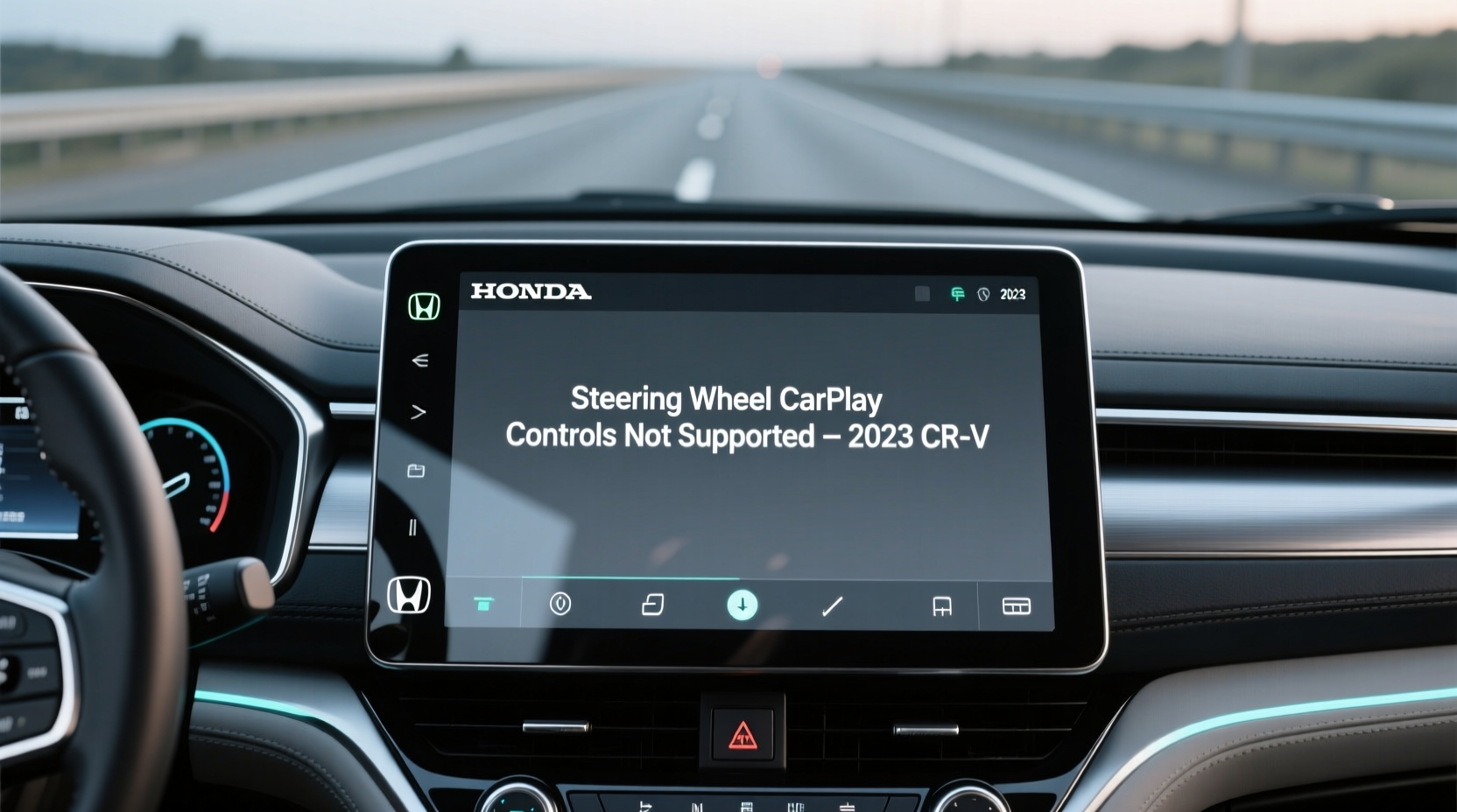 crv 2023 steering wheel carplay support