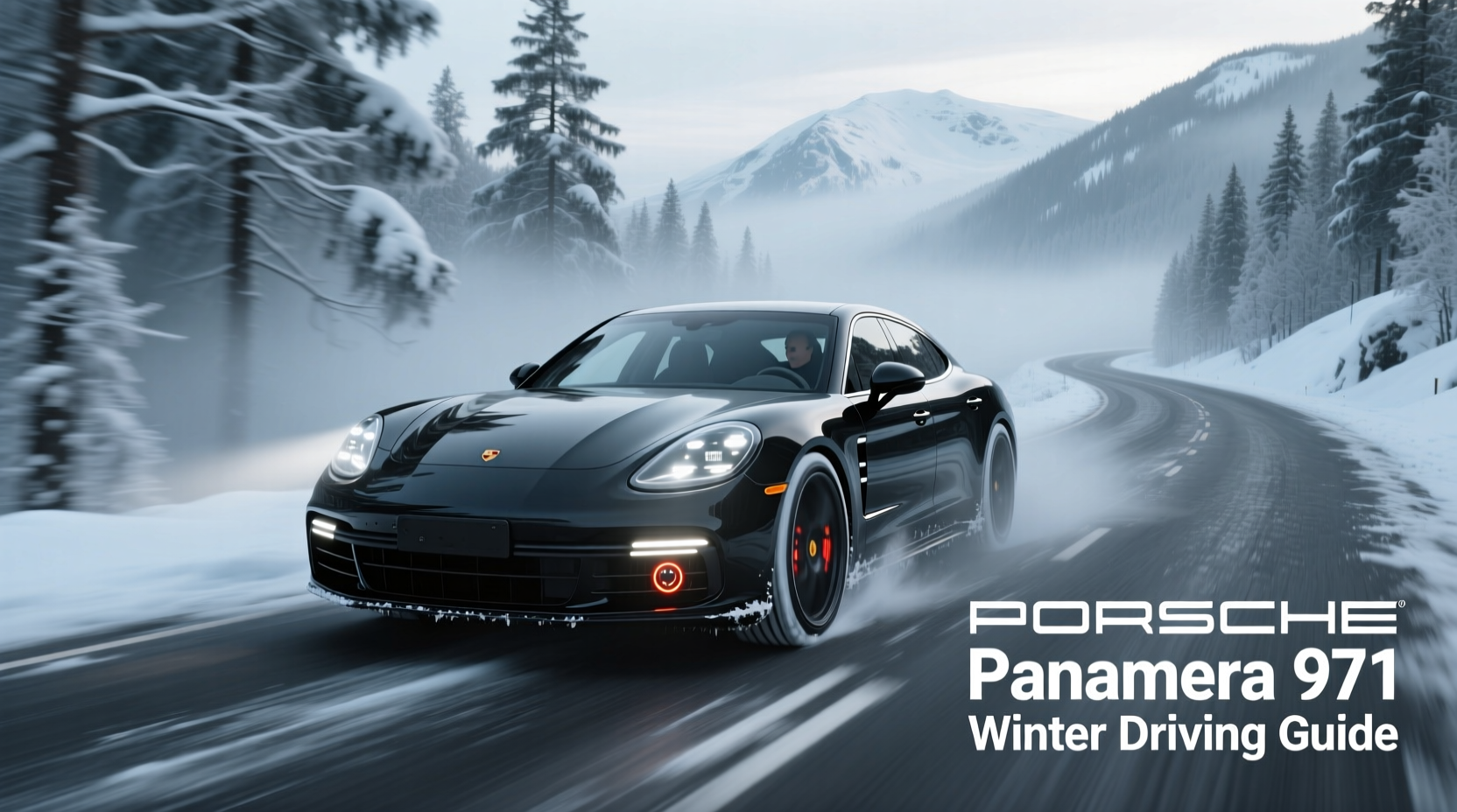 panamera 971 winter driving northern europe