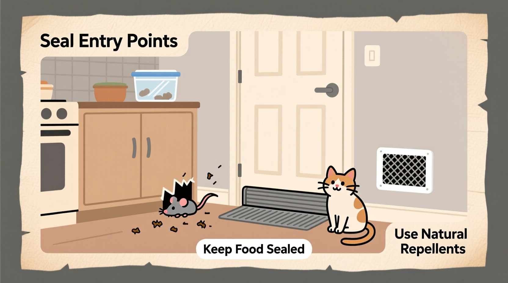 how to get rid of mice without poisons or traps
