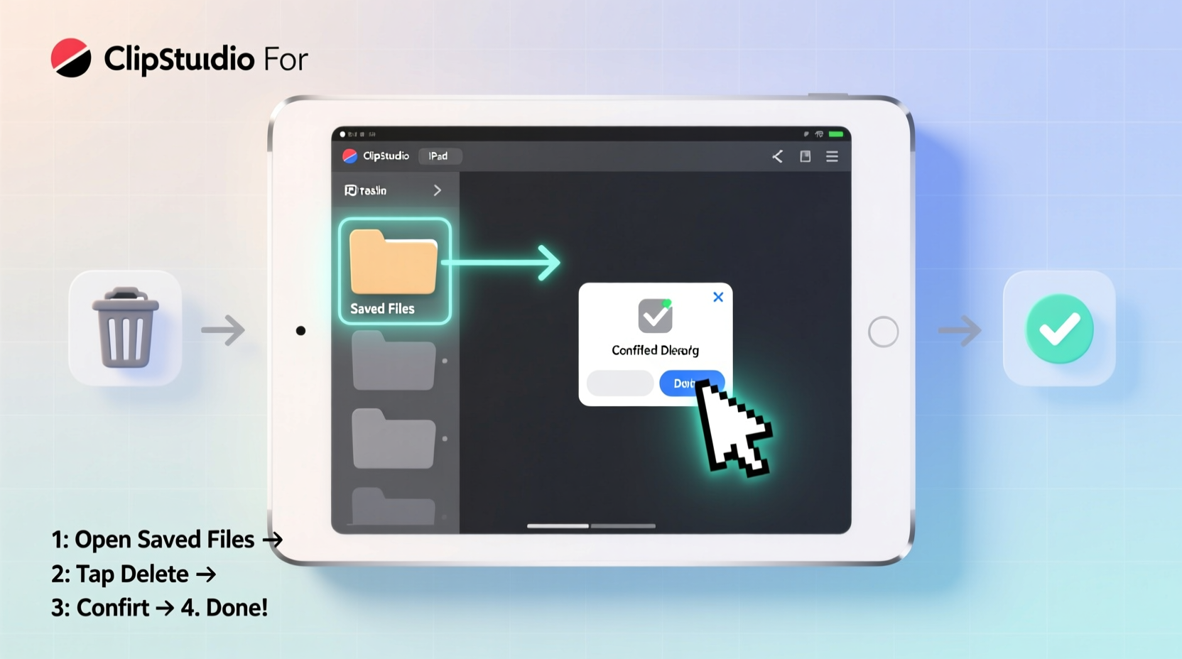 effortless guide to deleting saved files on clip studio paint for ipad