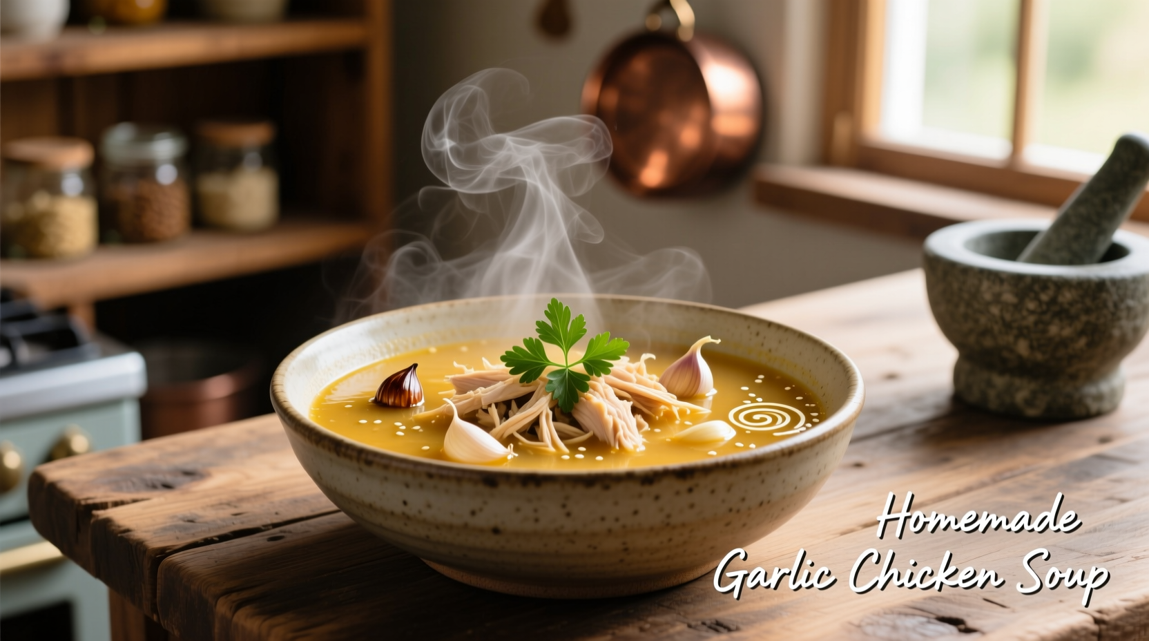 garlic chicken soup