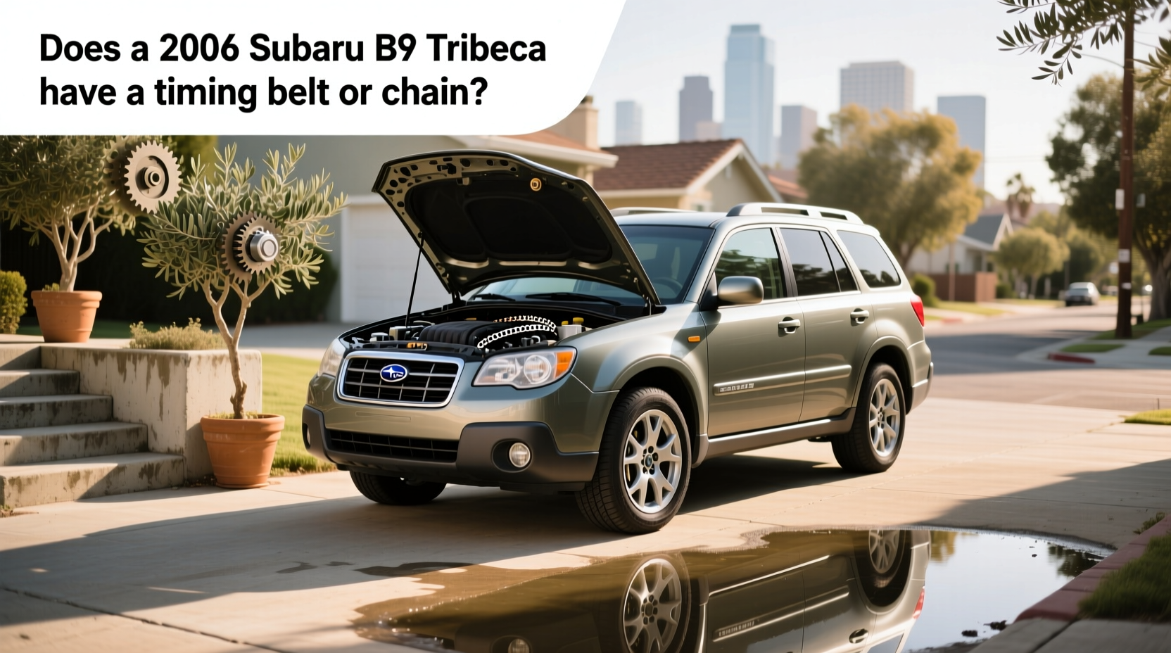 2006 subaru b9 tribeca timing chain vs belt guide