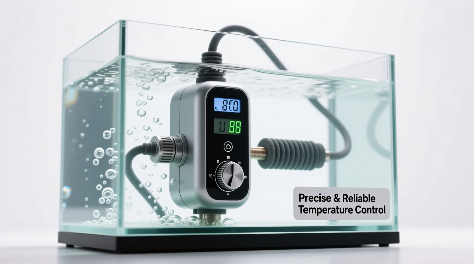 reliable and adjustable aquarium heaters for stable fish tank temperature