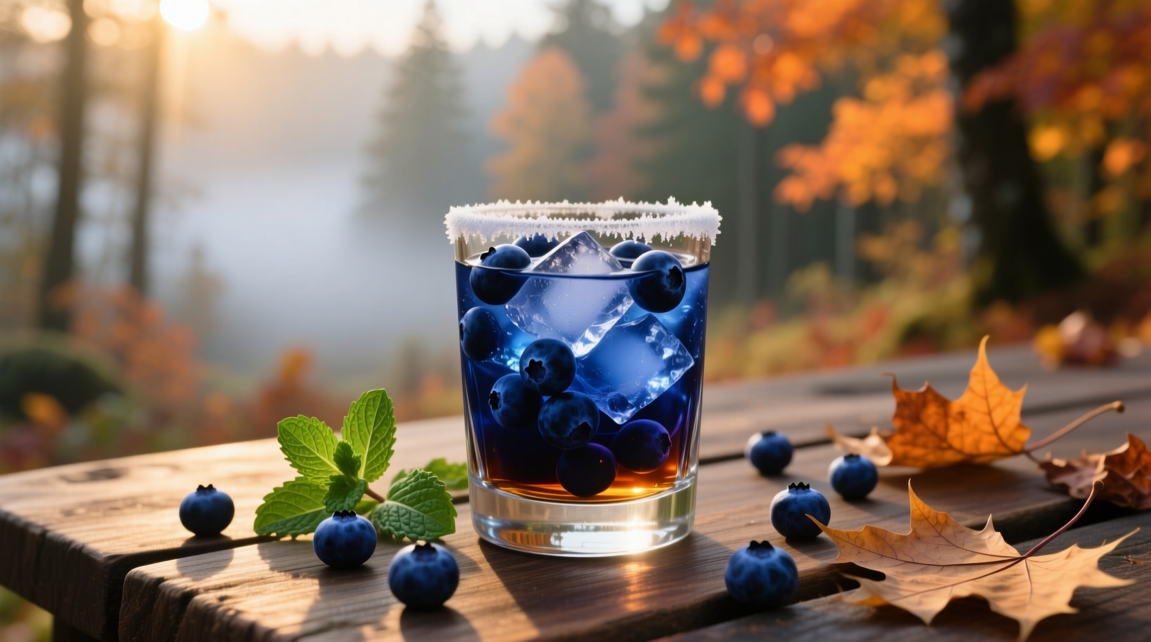 drinking in season blueberries bourbon