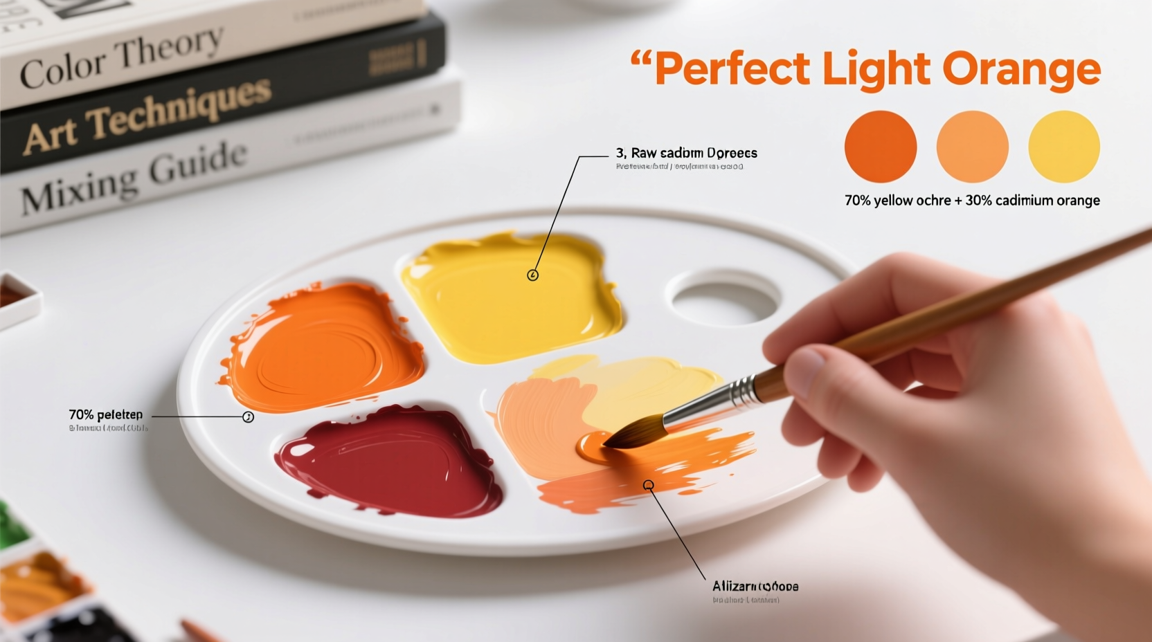mastering the perfect light orange a step by step guide to color mixing techniques