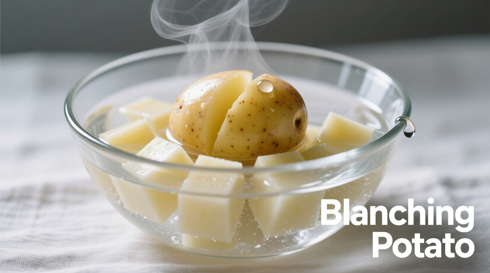 blanching potato