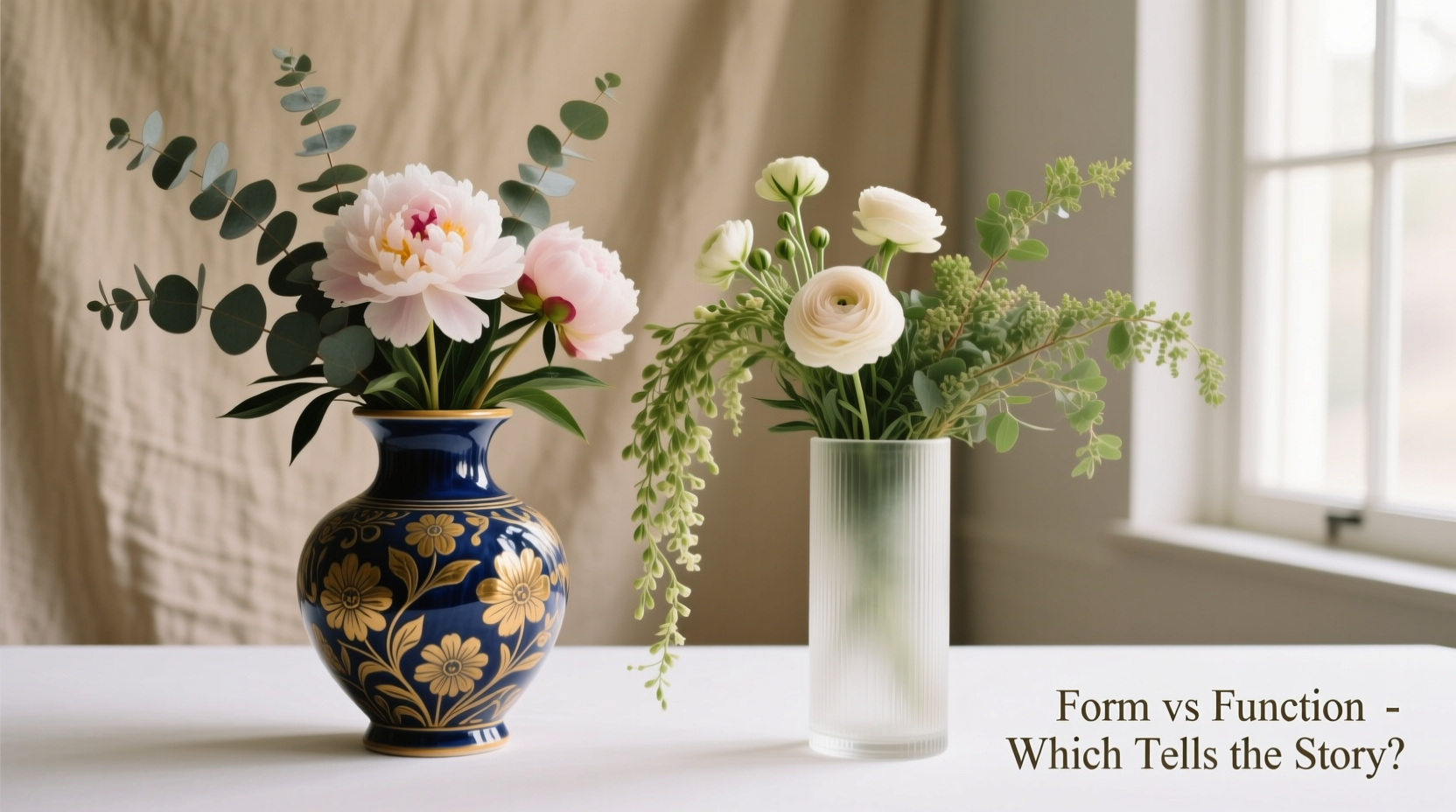 aesthetic vase vs functional vase which is better for showing off flowers