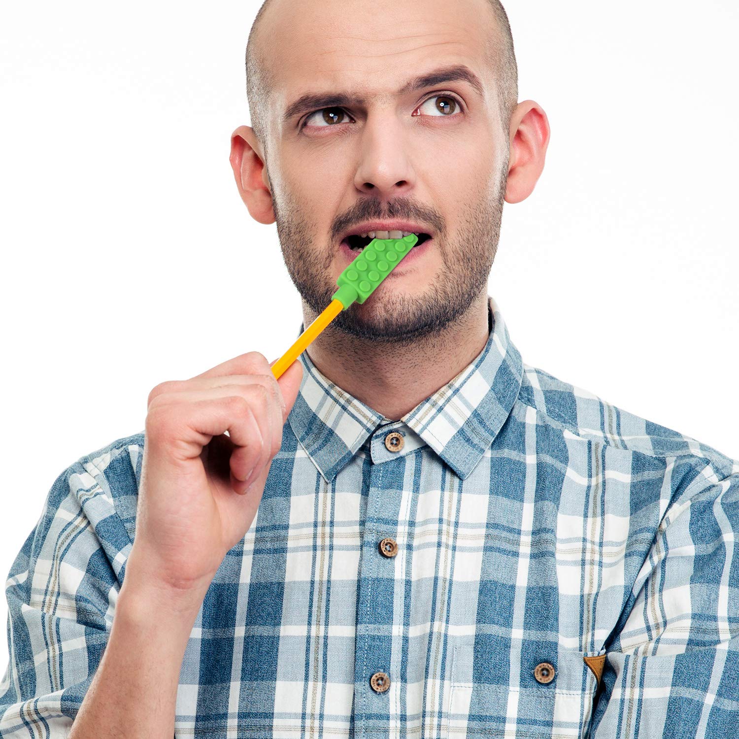 咀嚼铅笔咀嚼礼帽耐嚼感官烦躁铅笔礼帽适合儿童自闭症和口腔运动特殊