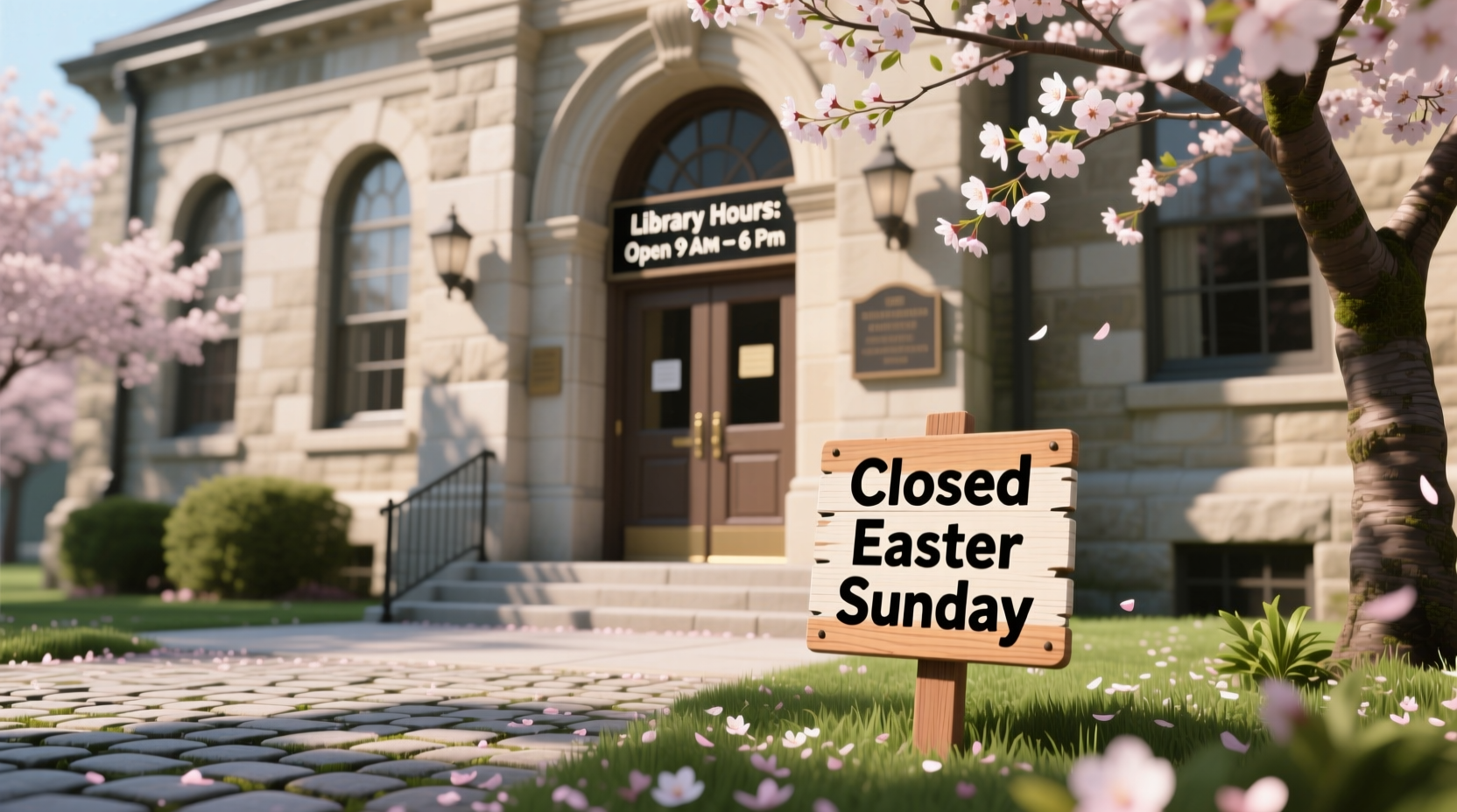 is the library closed on easter