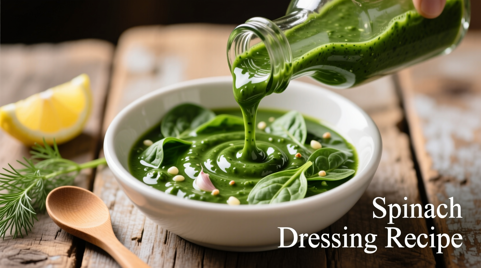 Easy Homemade Spinach Dressing Recipe in 10 Minutes