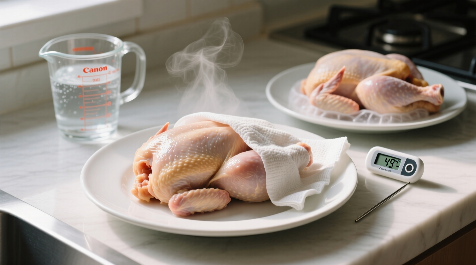how to defrost chicken