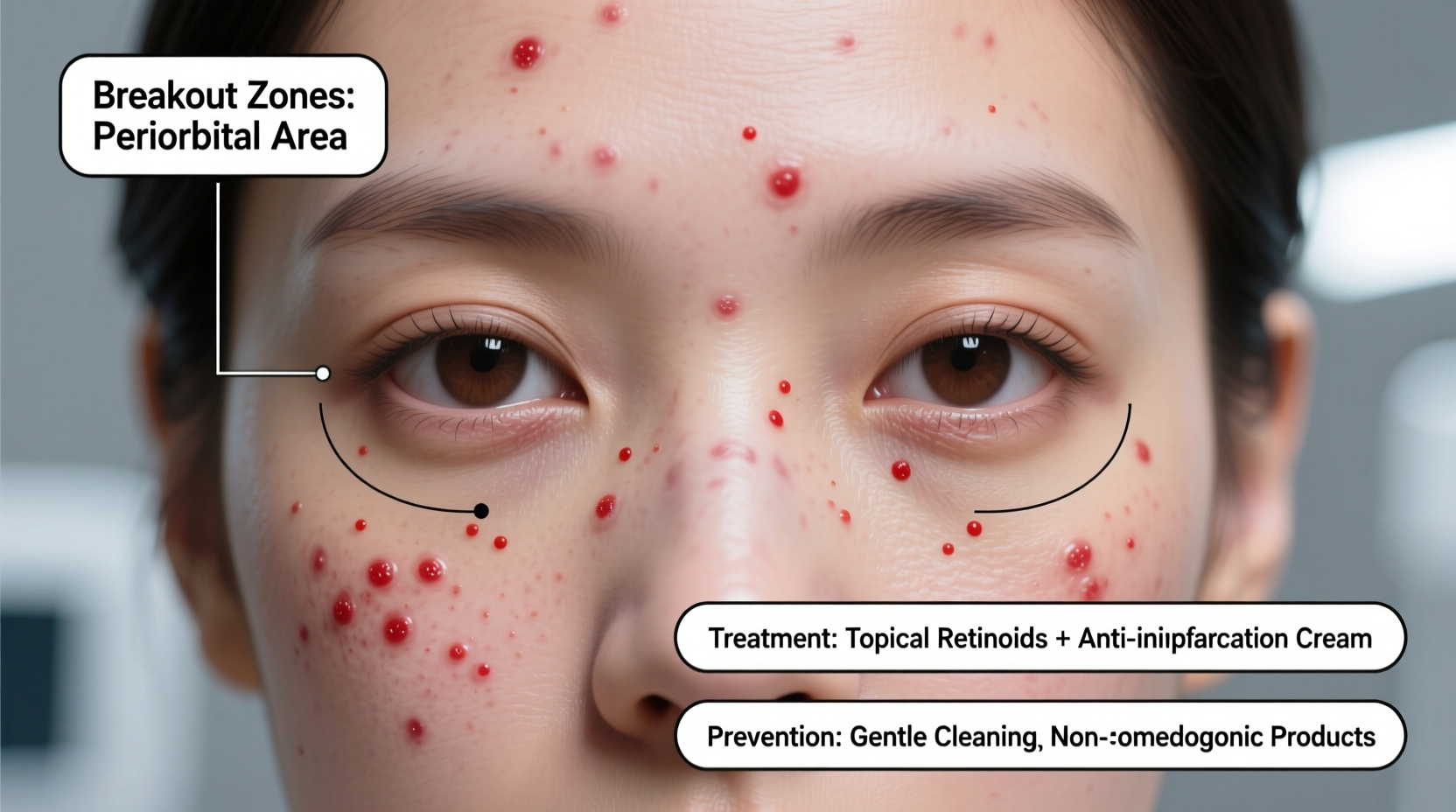 breaking out around eyes causes treatment and prevention