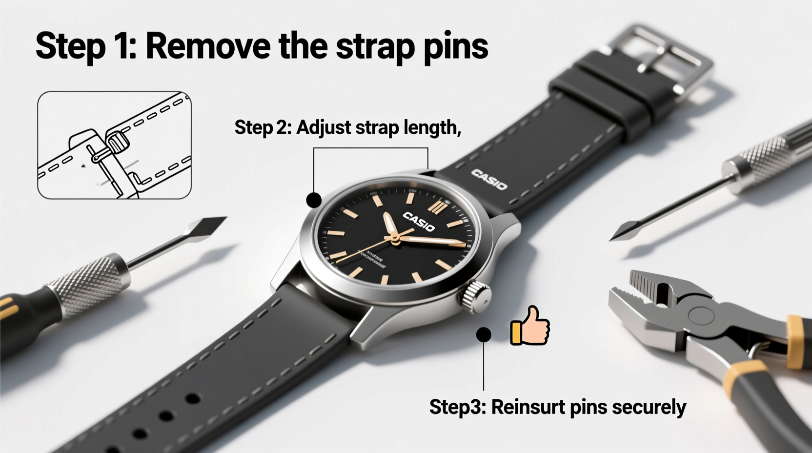 step by step guide how to adjust and customize your casio watch for the perfect fit