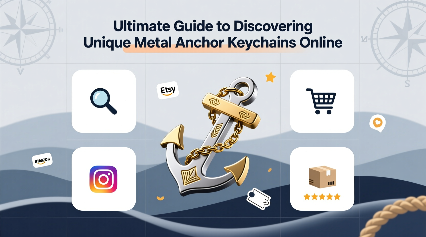 ultimate guide to discovering unique metal anchor keychains online