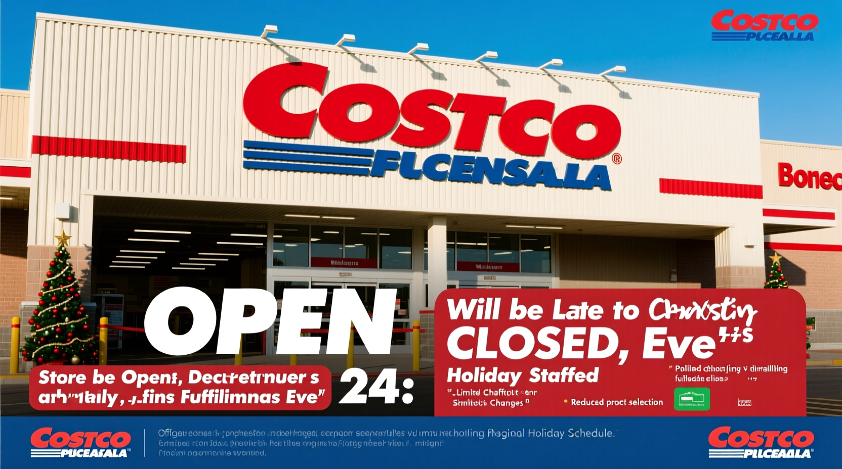 is costco open on december 24