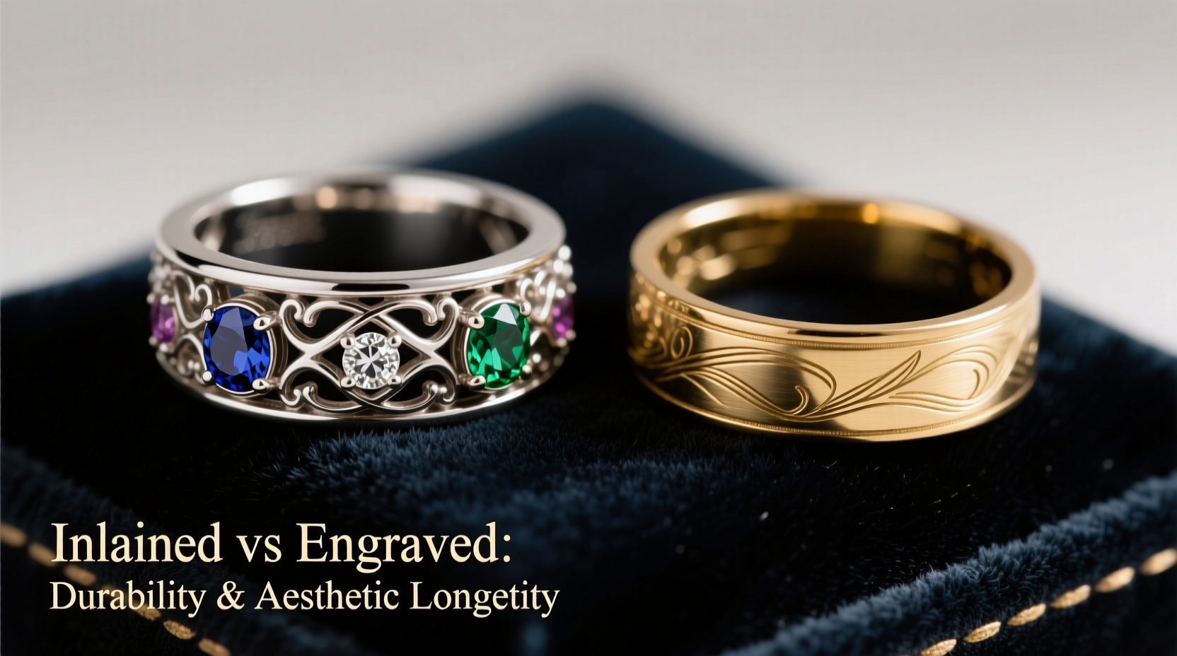 inlaid vs engraved rings which style lasts longer and looks better
