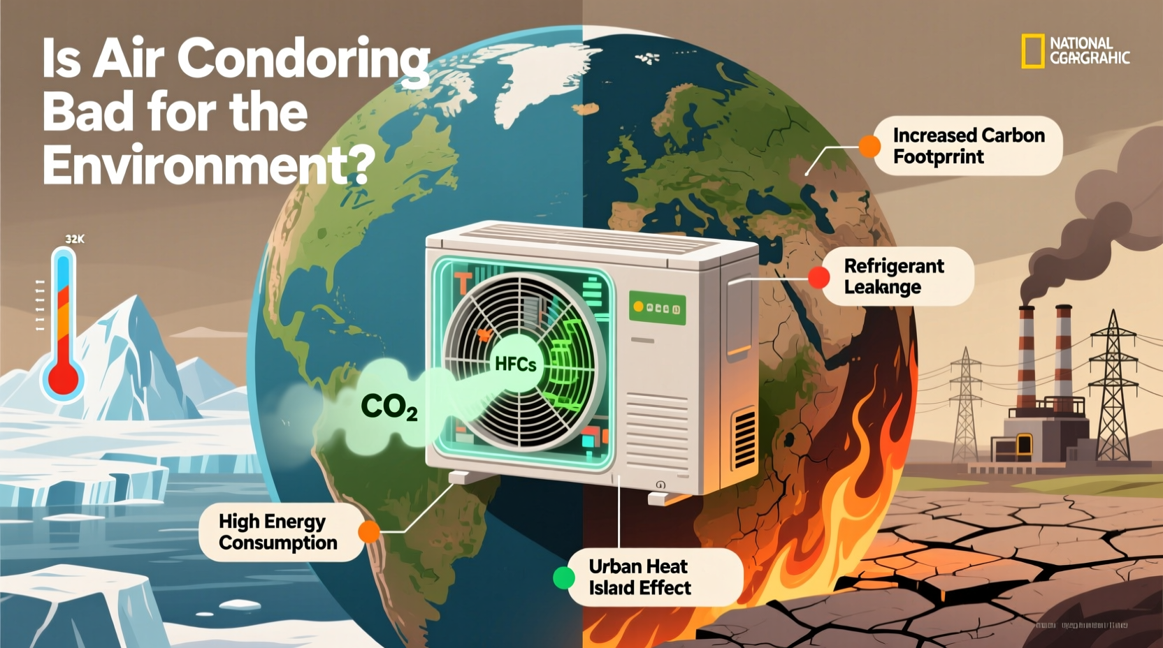 is air conditioning bad for the environment key concerns