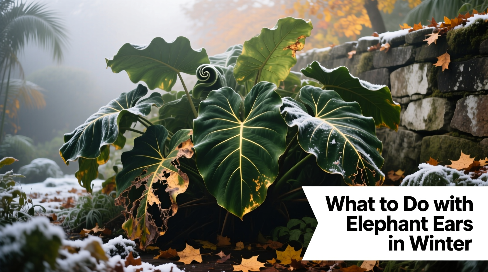 What to Do with Elephant Ears in Winter