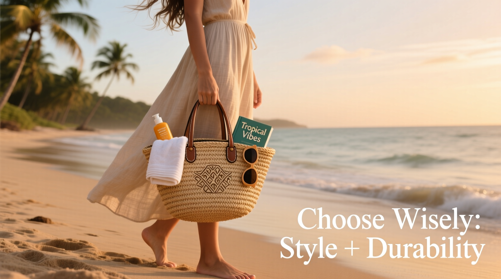 how to choose the ideal straw bag for your beach vacation style function and durability tips