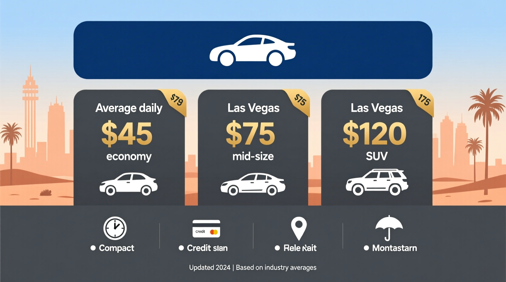 how much is car rental in las vegas