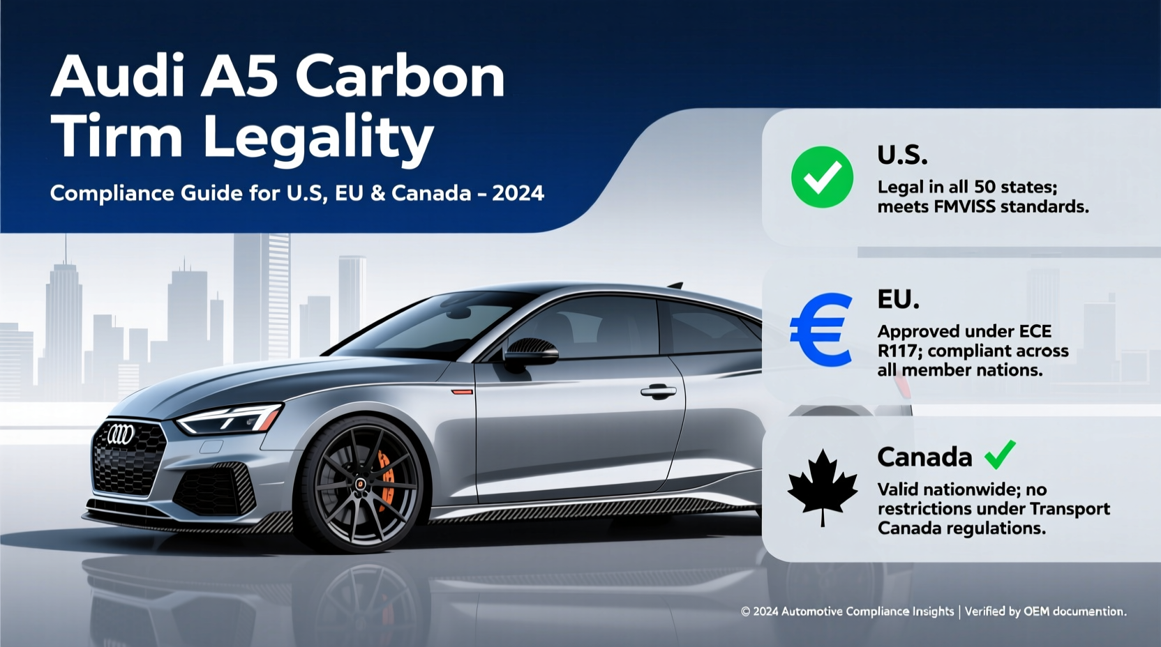 Audi A5 Carbon Trim Legality: U.S., EU & Canada Guide