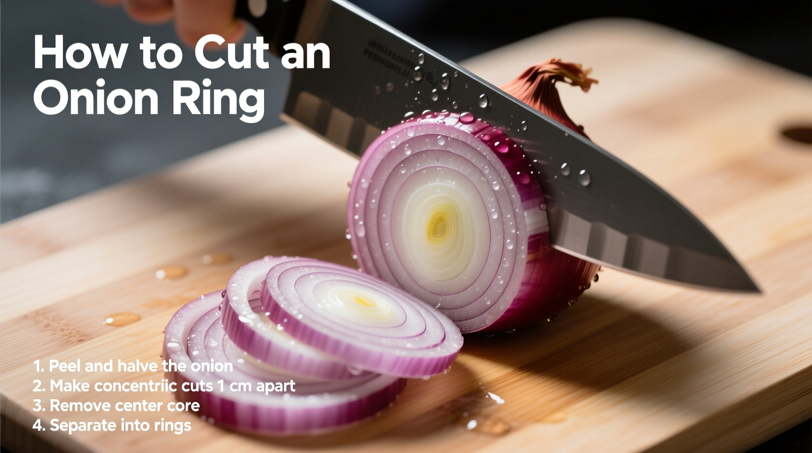 how to cut an onion ring