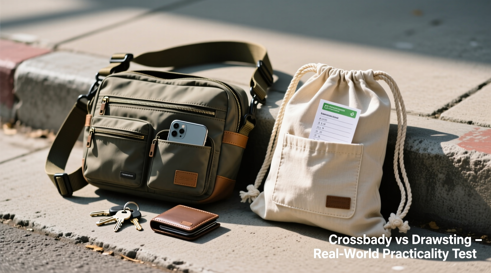 crossbody or drawstring bag which ones actually more practical for everyday use