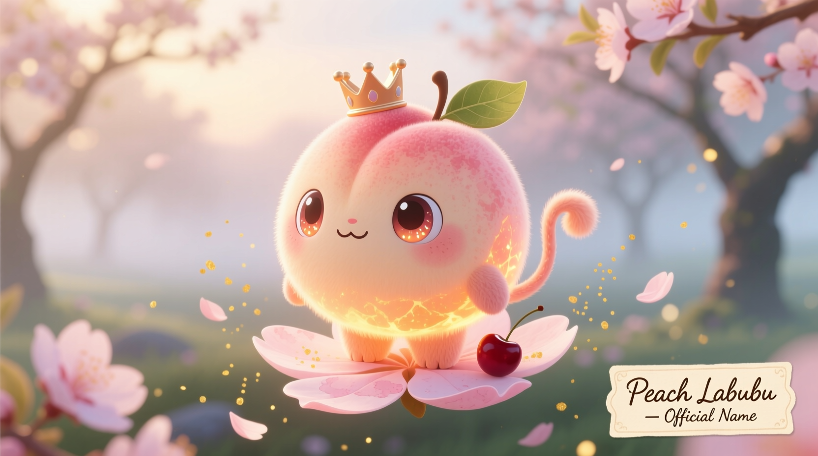 what is the peach labubu called