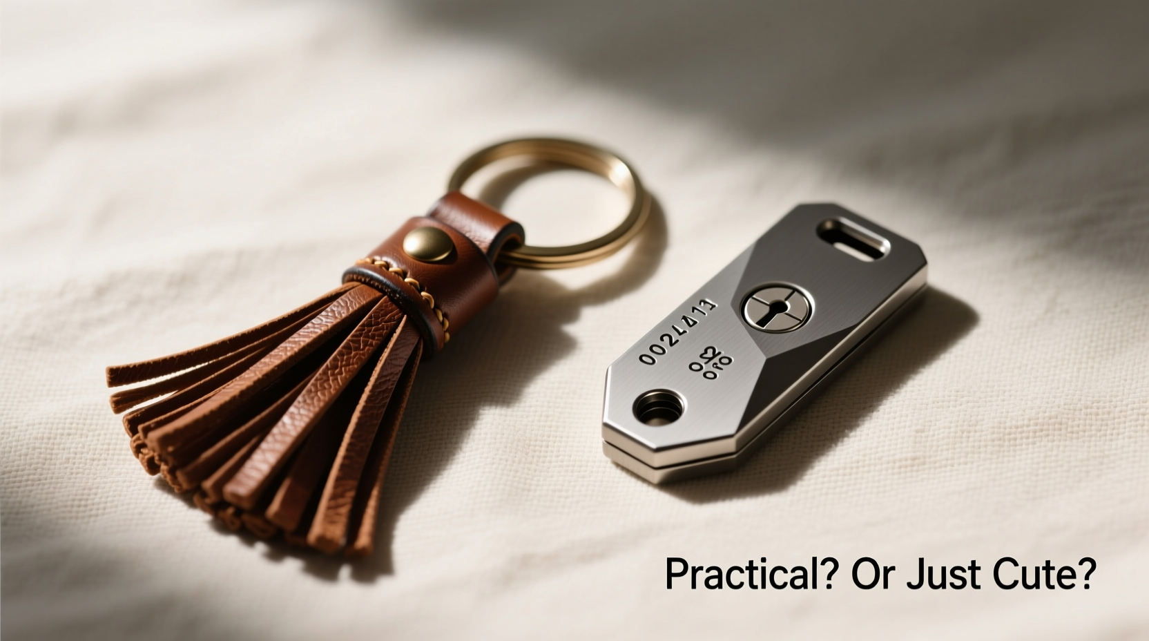leather tassel keychain vs key tool are keychains practical or just cute