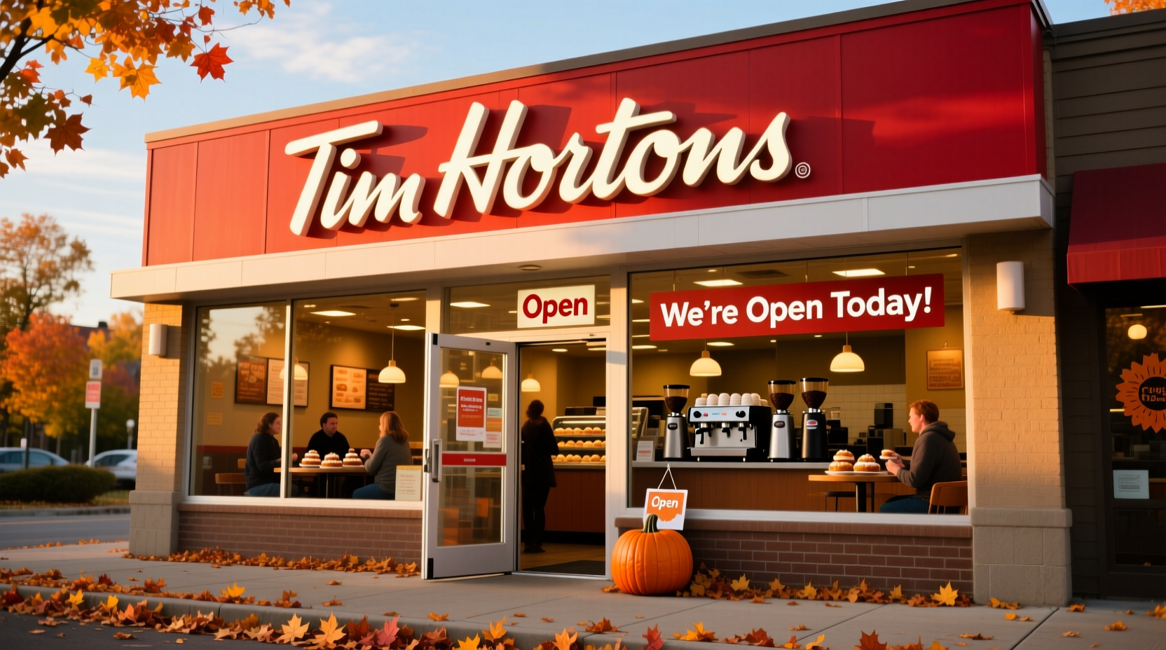 is tim hortons open on thanksgiving day