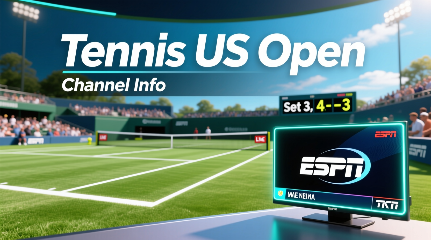 what channel is the tennis us open on