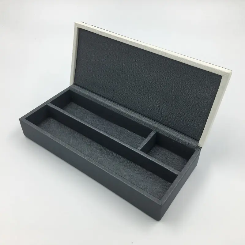 Wooden Box factory customized Custom Leather Hotel Consumable Box Leather Hotel Supplies Toiletries Mouthwash Box