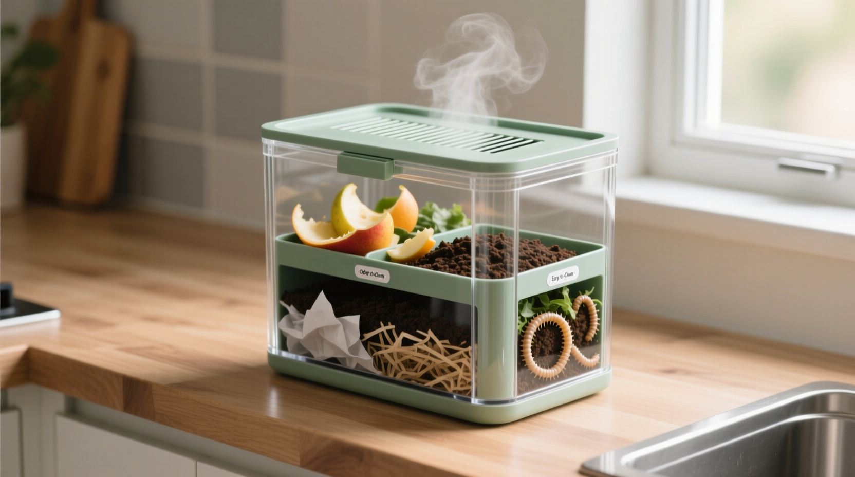 how to make diy indoor compost bin