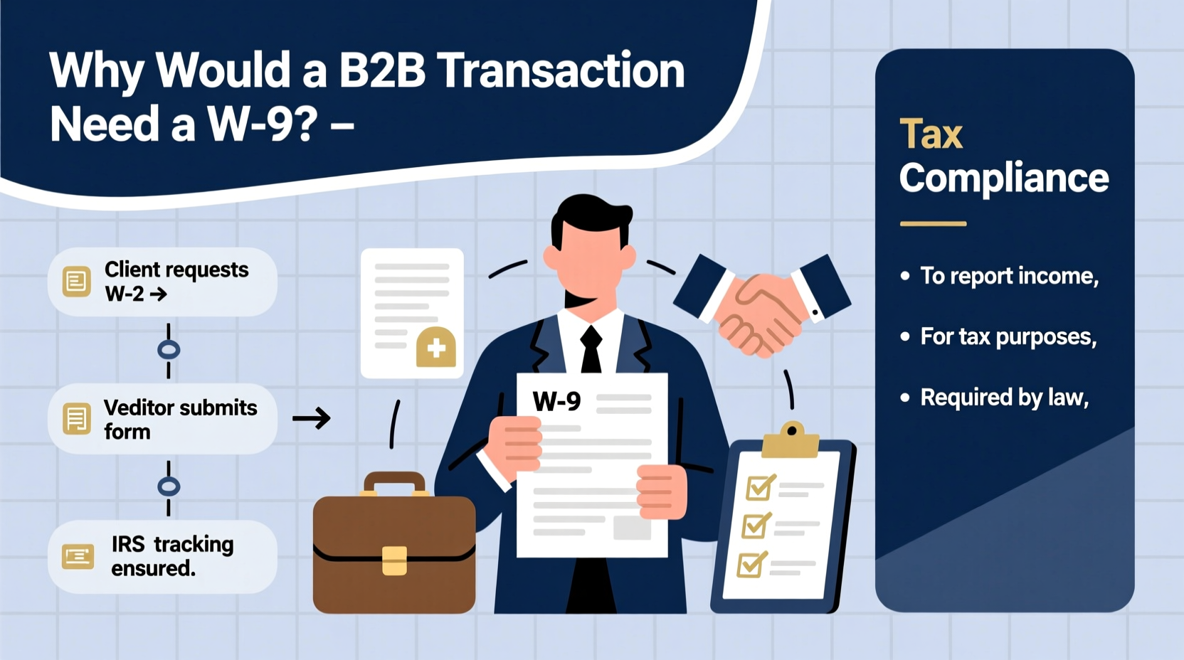 why would a b2b transaction need a w9