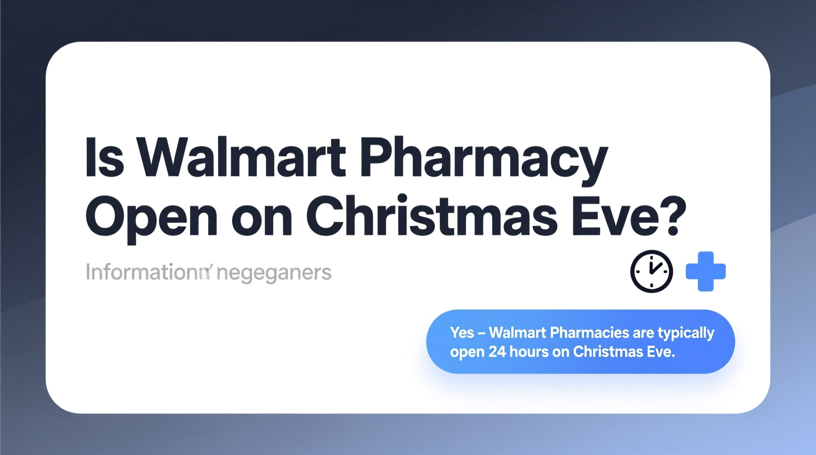 is walmart pharmacy open on christmas eve