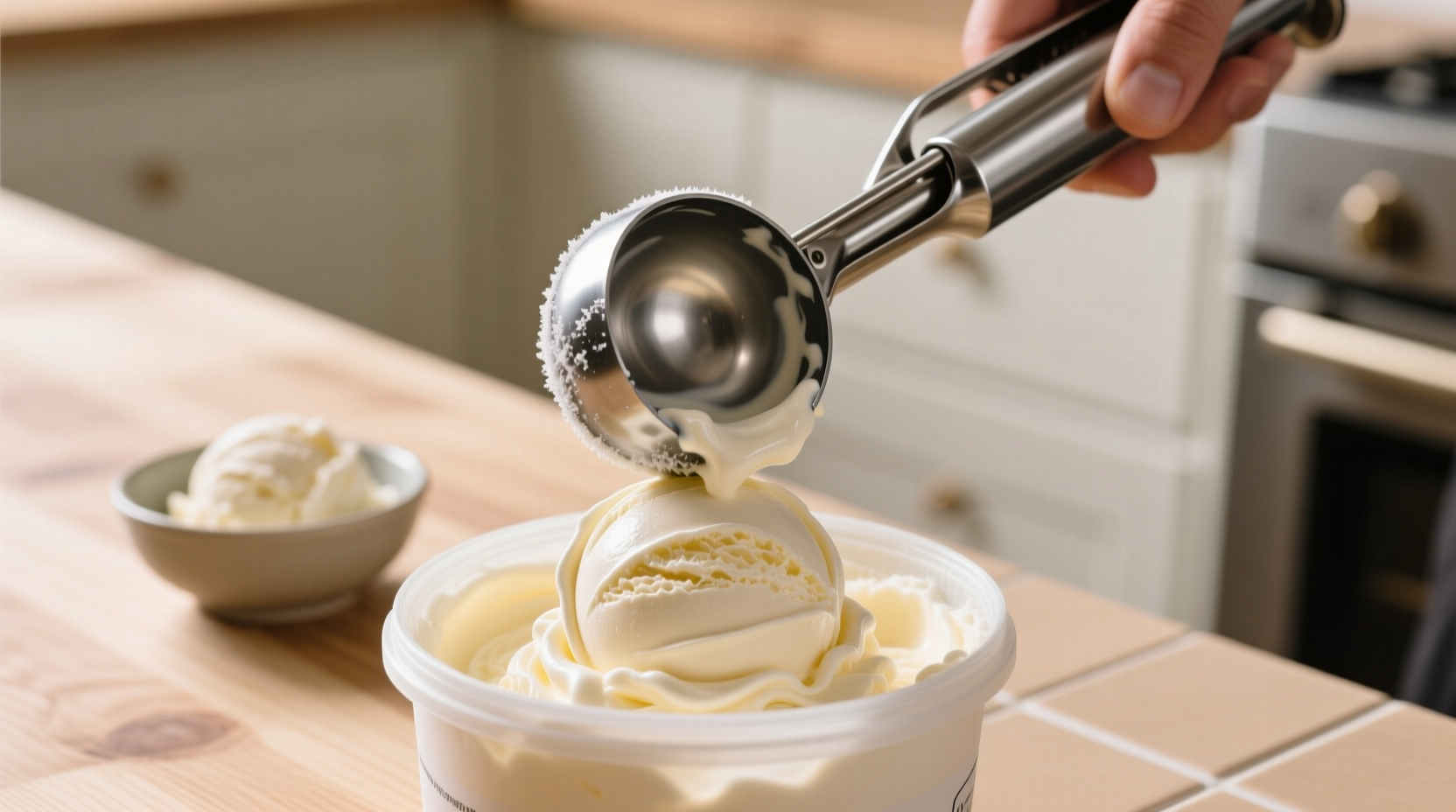 how to scoop ice cream