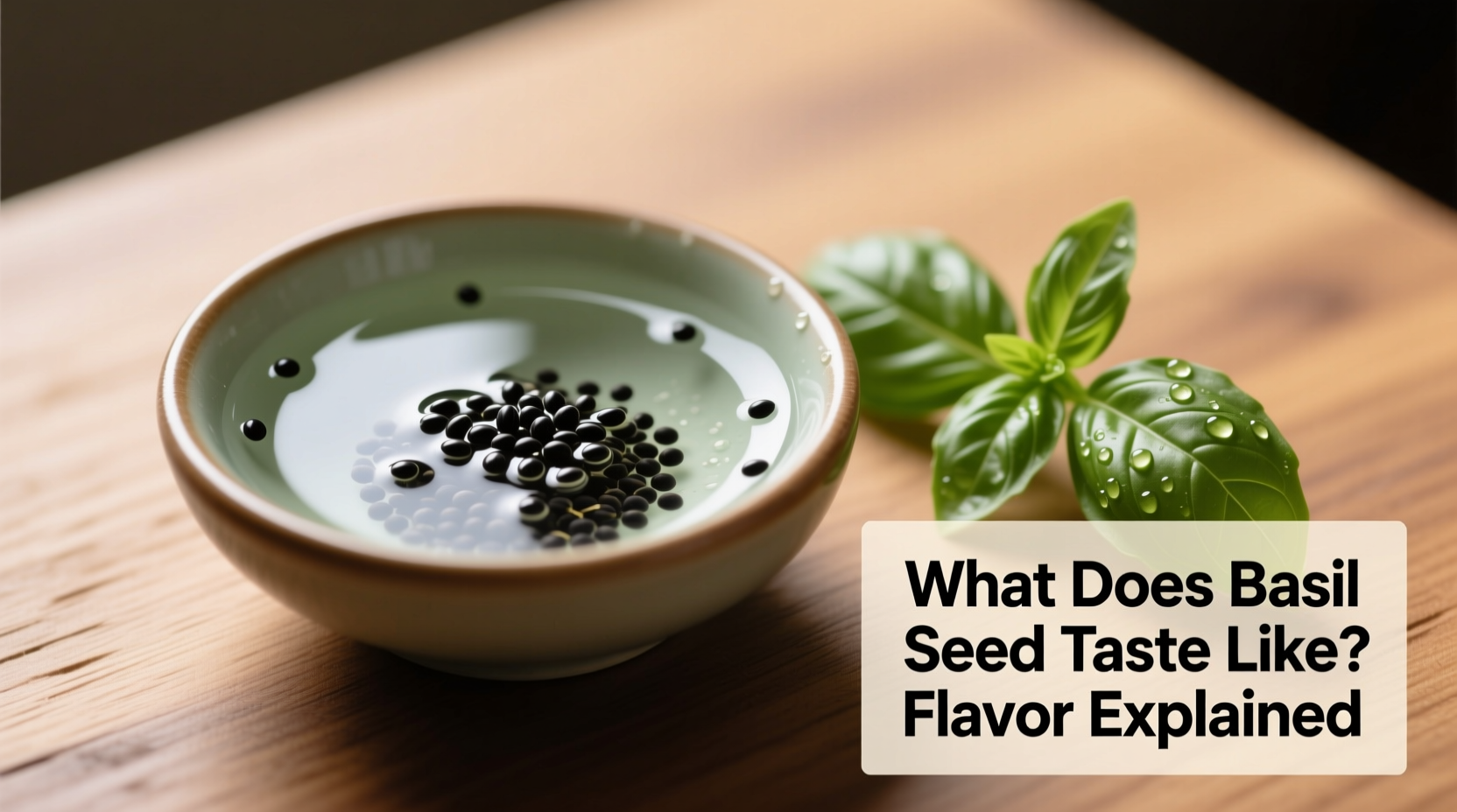 What Does Basil Seed Taste Like? Flavor Explained