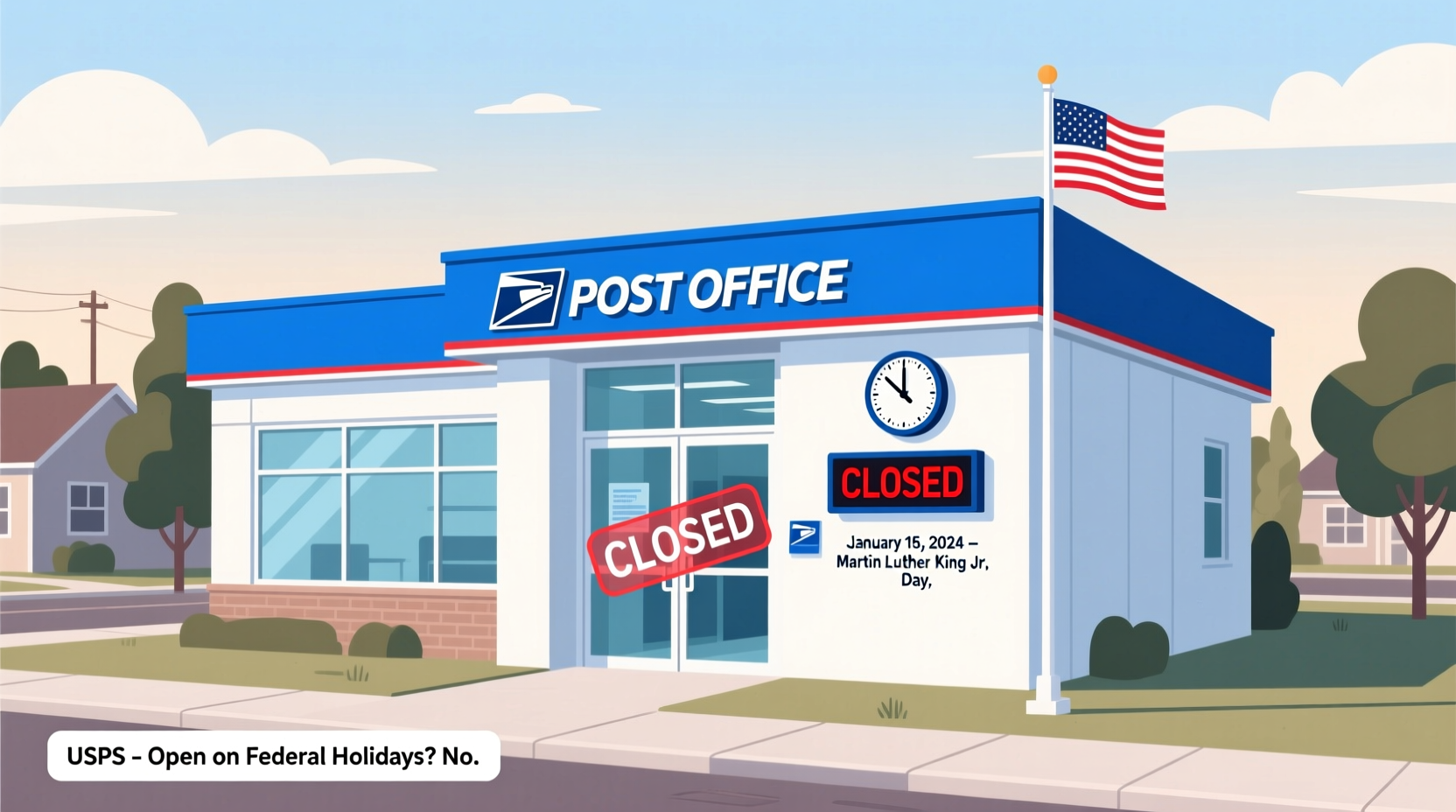 is the post office open on mlk jr day