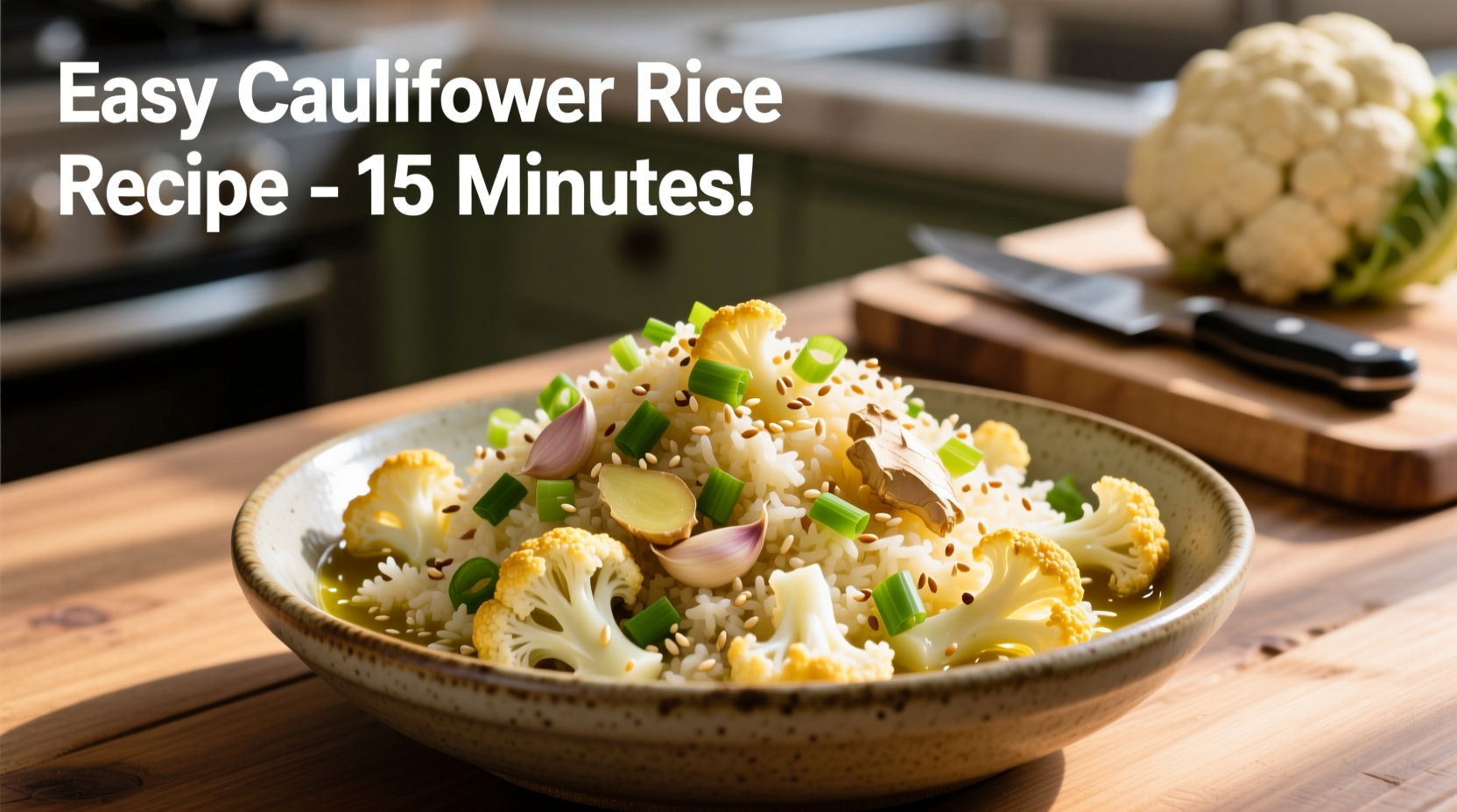 Perfect Easy Cauliflower Rice Recipe in 15 Minutes