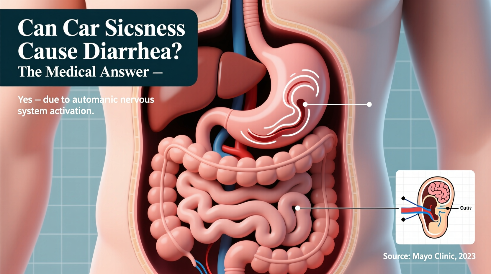 can car sickness cause diarrhea