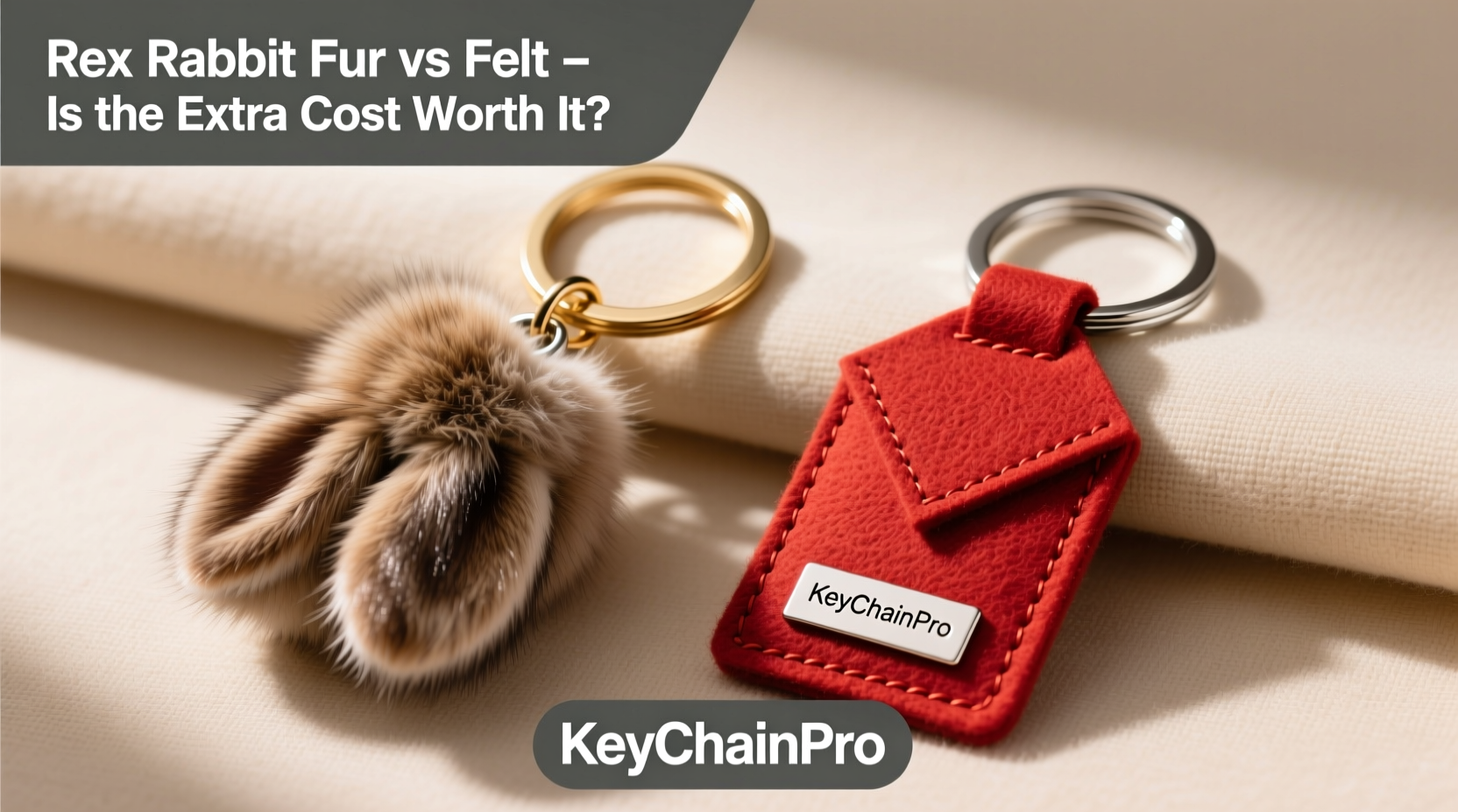 rex rabbit fur keychain vs felt keychain is the extra cost really worth it