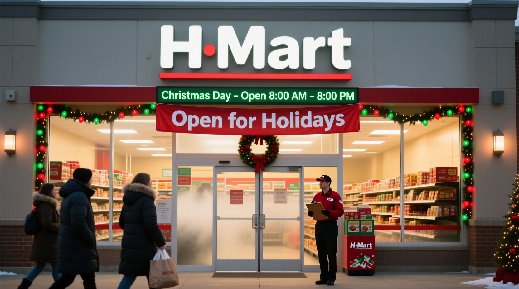 is h mart open on christmas