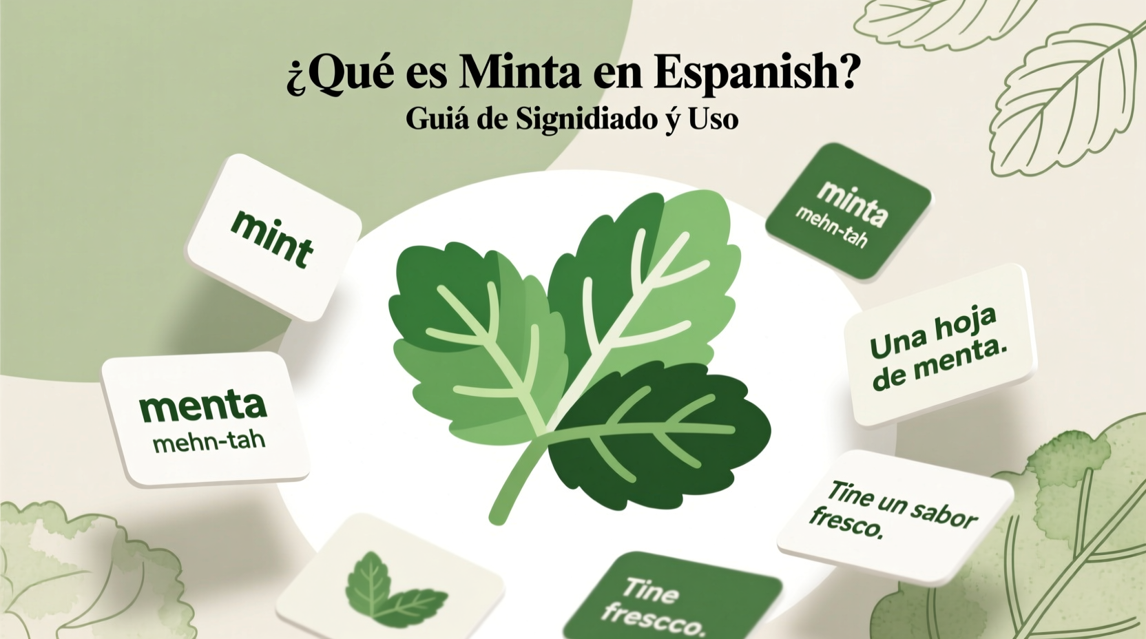 What Is Mint in Spanish? Meaning & Usage Guide