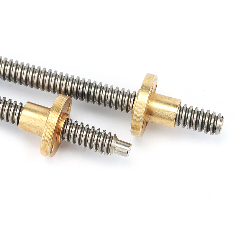 8mm Tr8x1Tr8x2 Tr8x4 Tr8x8 304 stainless steel lead Trapezoid screw use for 3D printer