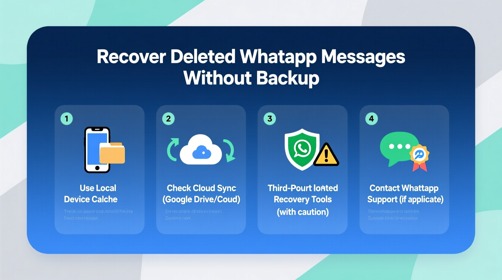 effective methods to retrieve deleted whatsapp messages without backup